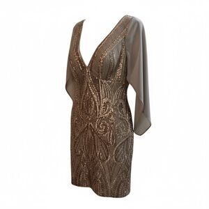 R&M Richards Petite Cream Dress